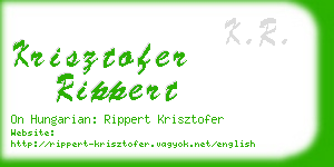 krisztofer rippert business card